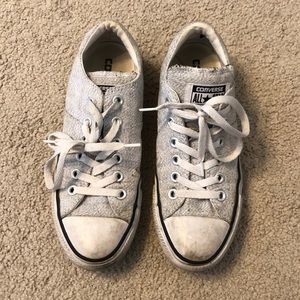 Grey converse shoes